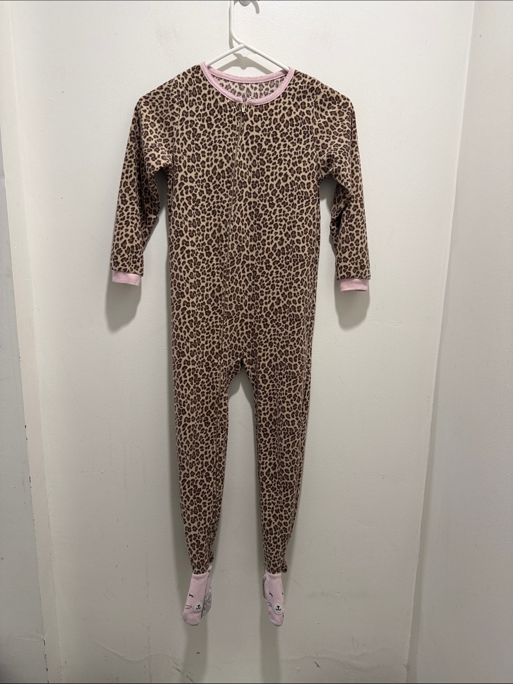 Carter’s Onesie Sleeper Leopard Print Girls Pajamas